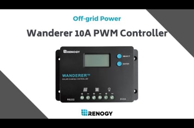 Wanderer 10A PWM Charge Controller Setup