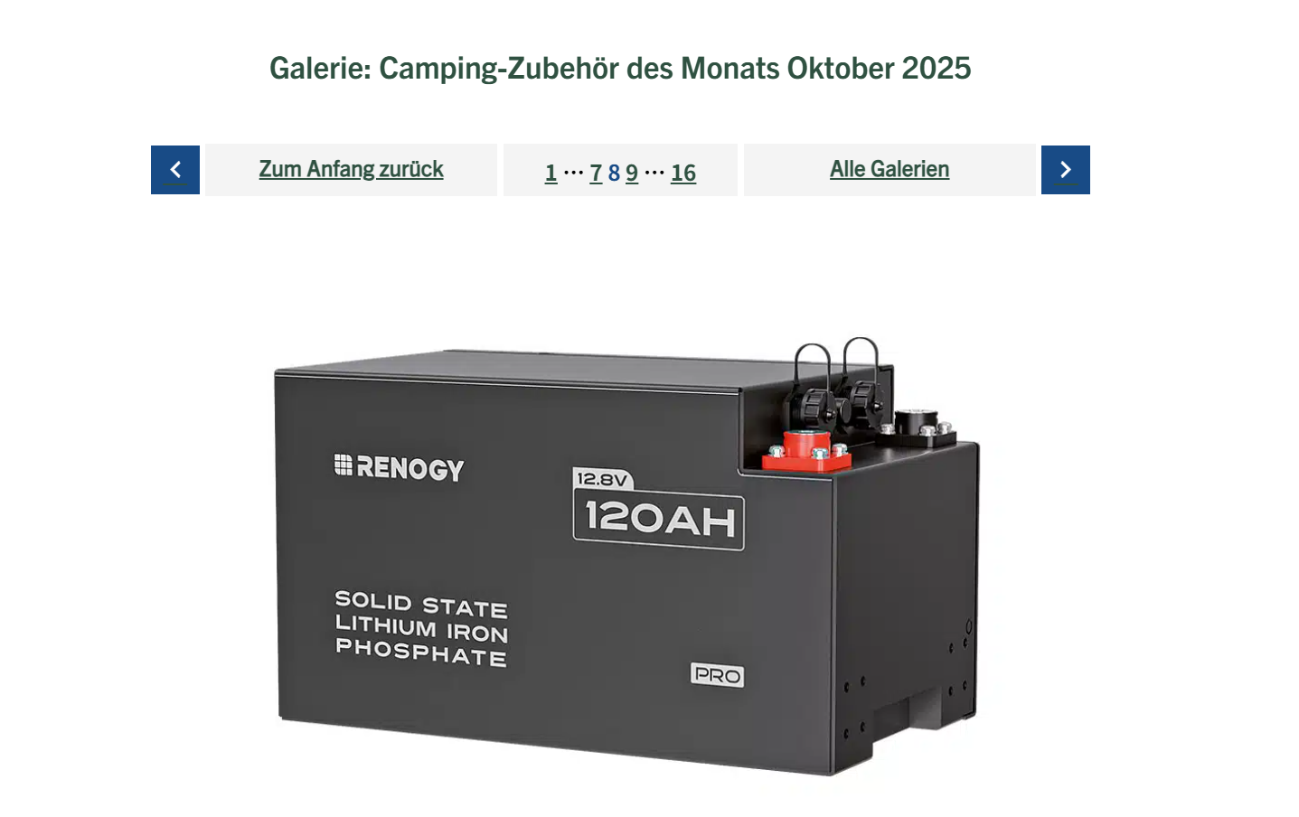 Renogy Pro S1 LiFePO4 Battery Honored as “Camping Accessory of the Month” by Reisemobil International