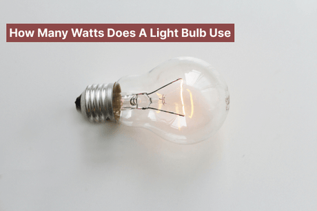 How Many Watts Does A Light Bulb Use?