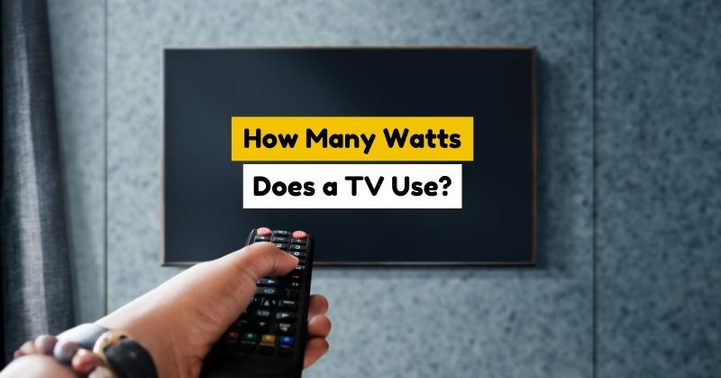 how many watts does a tv use