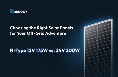 N-Type Solar Panels for Off-Grid Living: 12V 175W & 24V 200W Options