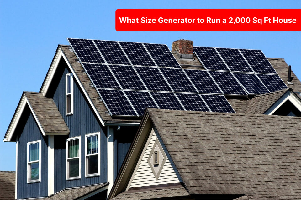 how big of a generator do i need for a 2000 sq ft house