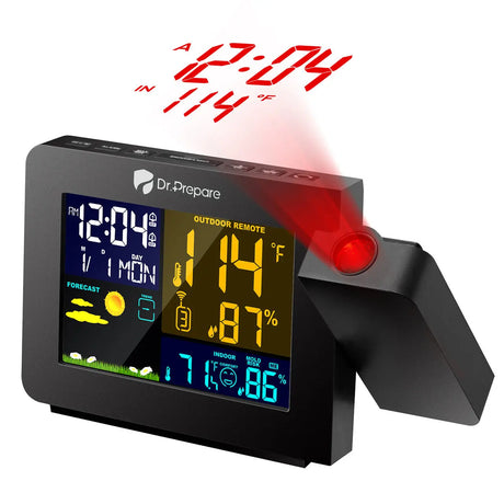 Dr. Prepare Projection Alarm Clock 002 DPWS-OUT-002-US Renogy