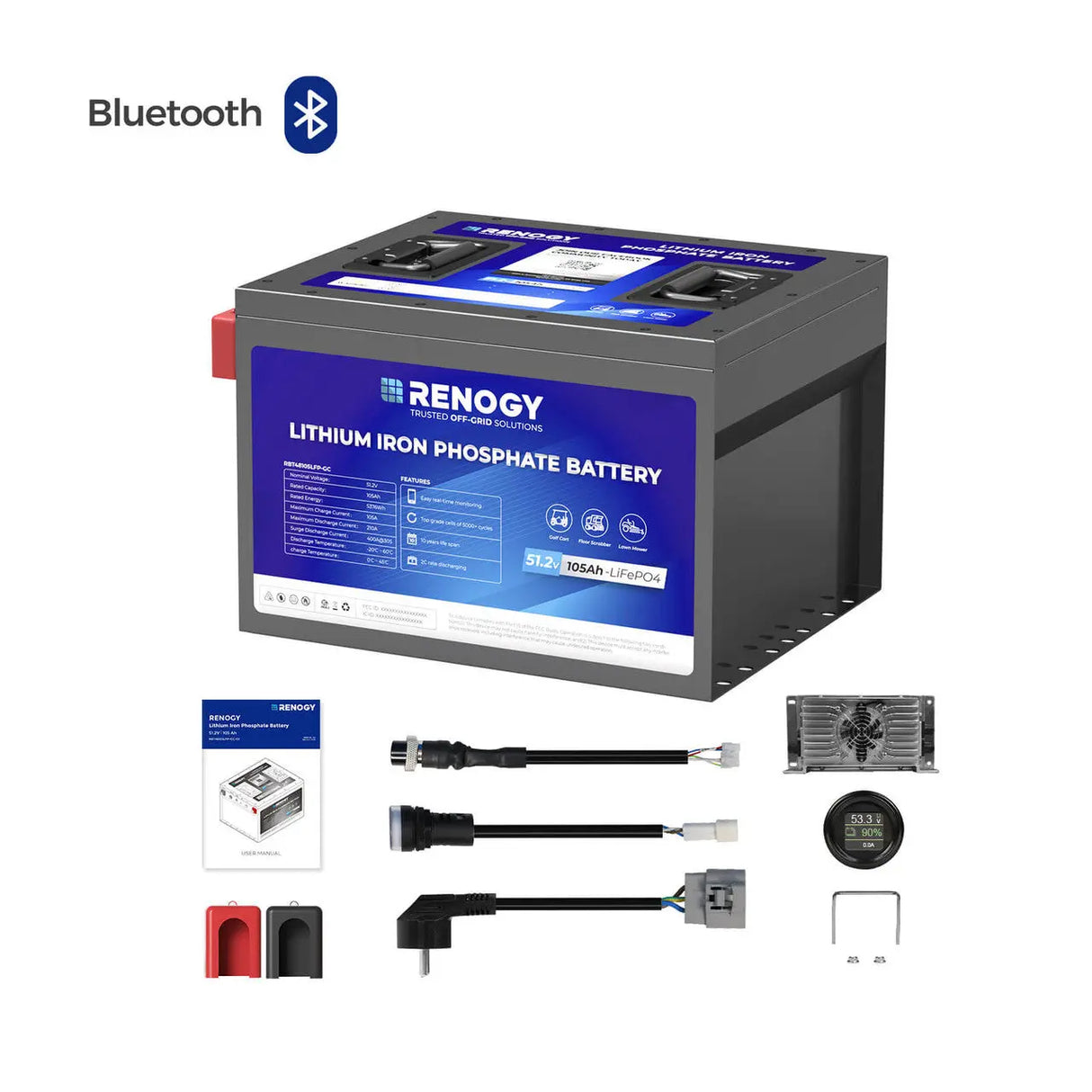 Golf Cart 48V 105Ah Lithium Iron Phosphate Battery Renogy