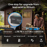 Core - 12V 200Ah Lithium Iron Phosphate Battery w/ Bluetooth Renogy