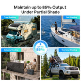 Flex ShadowFlux 100/200W Anti-Shading N-Type Flexible Solar Panel (All Black)