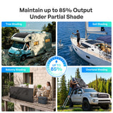 Flex ShadowFlux 100/200W Anti-Shading N-Type Flexible Solar Panel (All Black)