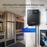 48V Lithium Backup Power System – 50Ah Self-Heating LiFePO4 Battery & 3500W Solar Inverter Charger