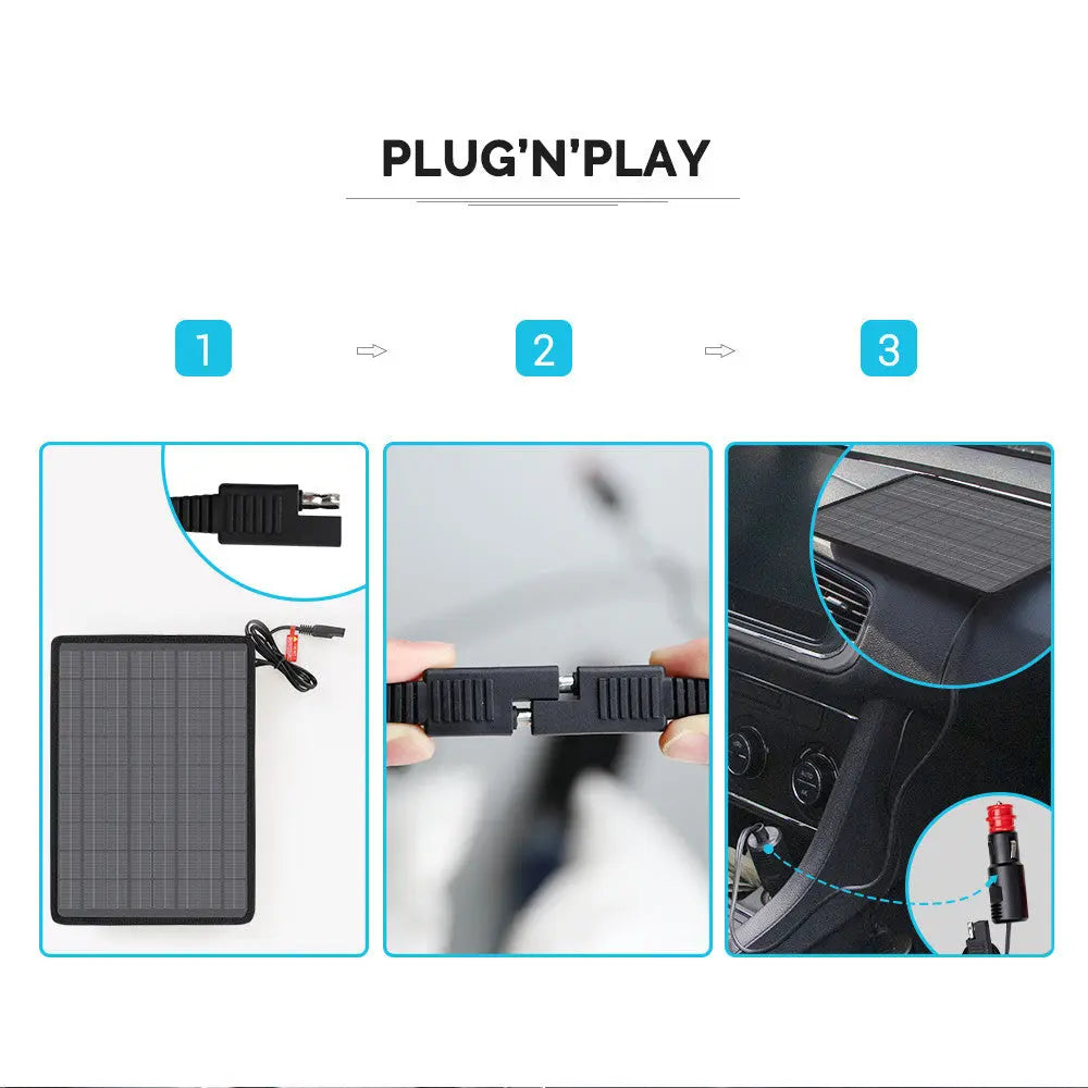 Renogy 10W Solar Battery Maintainer Charger