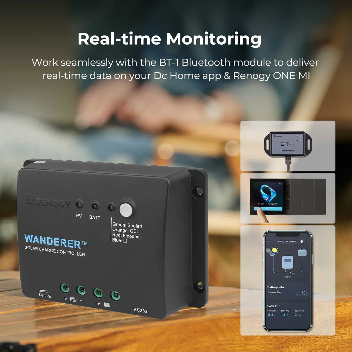 Wanderer Li 30A PWM Charge Controller Renogy