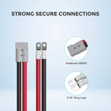 Renogy 5FT 4/0AWG Anderson Adapter Cable Anderson SB350 - 5/16 in Lugs Renogy