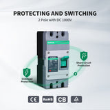 160A 2P DC Molded Case Circuit Breaker 