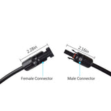 Solar Panel Extension Cable with Male to Female Solar Connectors (Single) Renogy