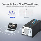 Open Box 3000W 12V Pure Sine Wave Inverter Charger w/ LCD Display Renogy