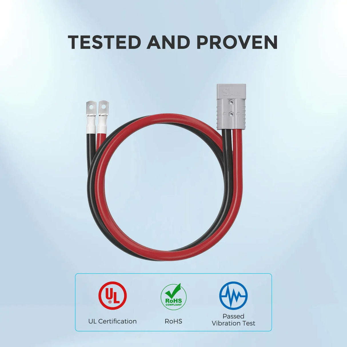 Renogy 5FT 4/0AWG Anderson Adapter Cable Anderson SB350 - 5/16 in Lugs Renogy