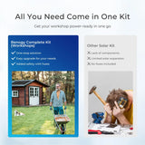 Complete Workshop/Shed Solar Kit 400W 12V | Optional 3.6kWh Deep-Cycle AGM / LiFePO4 Batteries Renogy