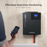 48V Lithium Backup Power System – 50Ah Self-Heating LiFePO4 Battery & 3500W Solar Inverter Charger