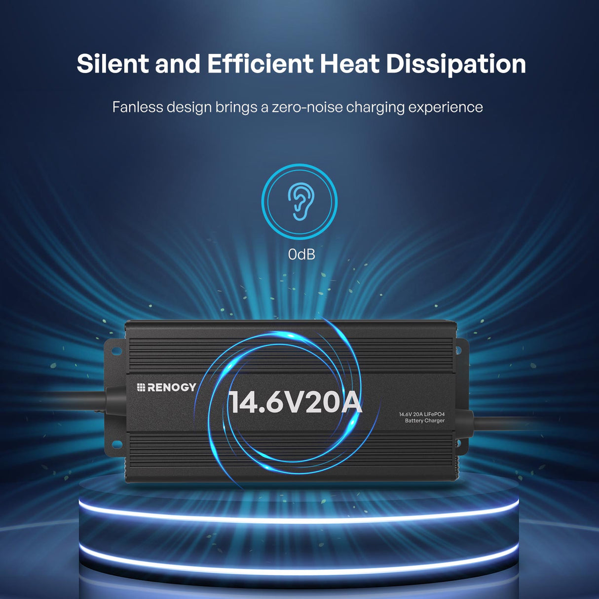 12V 20A/24V 10A AC-to-DC LFP Portable Battery Charger