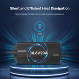 12V 20A/24V 10A AC-to-DC LFP Portable Battery Charger