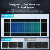 100/200W N-Type Bifacial Solar Panel