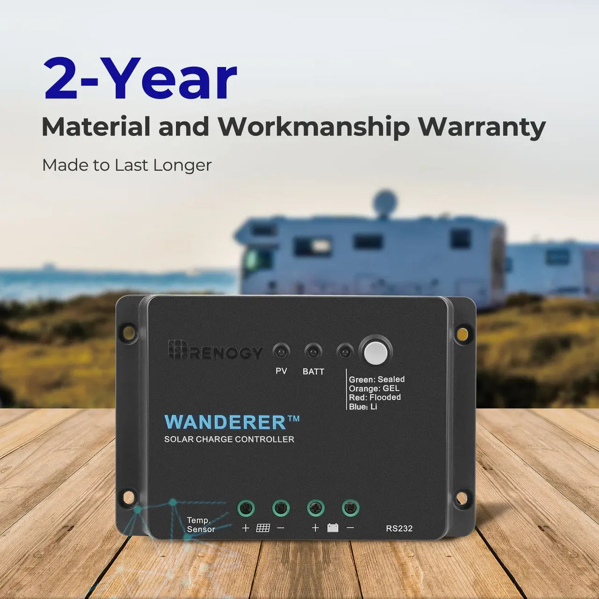 Wanderer Li 30A PWM Charge Controller Renogy