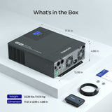 48V Lithium Backup Power System – 50Ah Self-Heating LiFePO4 Battery & 3500W Solar Inverter Charger