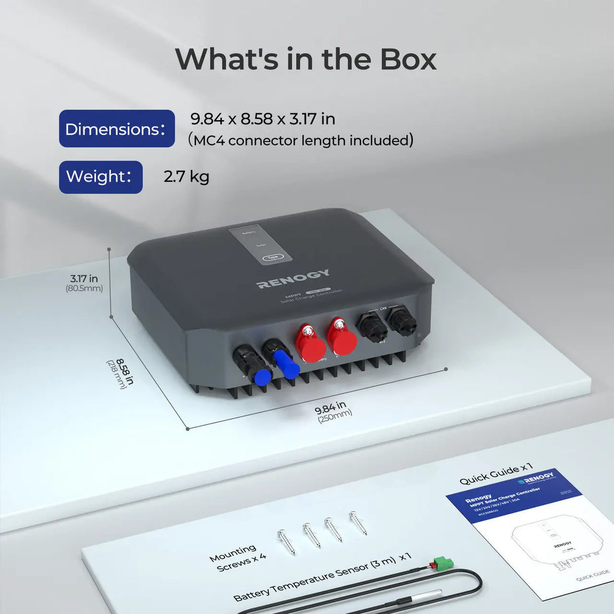 REGO 12V/24V/36V/48V 30A MPPT Solar Charge Controller