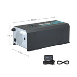 Open Box 3000W 12V Pure Sine Wave Inverter Charger w/ LCD Display Renogy