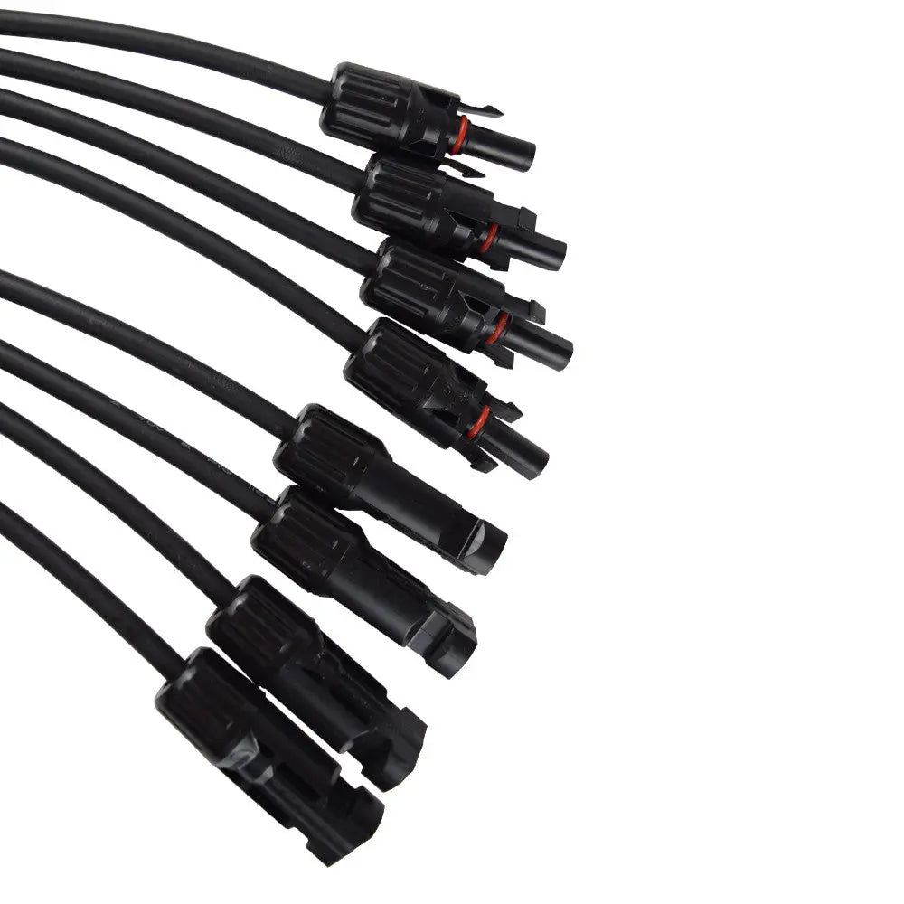4 to 1 Solar Branch Connectors MMMMF+FFFFM Pair