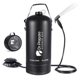 Dr.Prepare 15L Portable Camping Shower Kit with Foot Pump