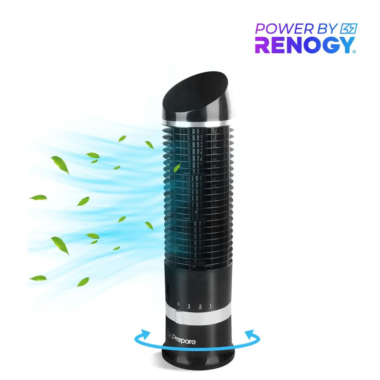 DR.PREPARE 16in Oscillating Tower Fan Renogy