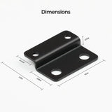 Renogy Mounting Brackets for 12V 100Ah Pro LiFePO4 Batteries (Set of 4) Renogy