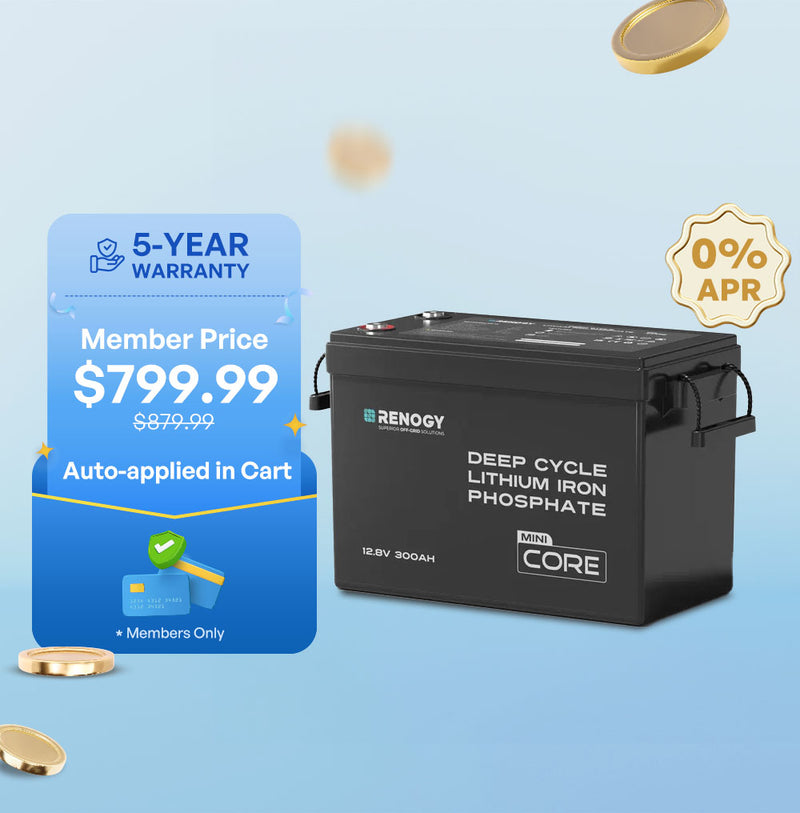 Mini Size 12V 300Ah LiFePO4 Battery w/ Low-Temperature Protection