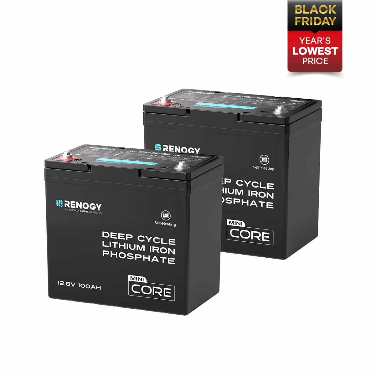 Core Mini - 12.8V 100Ah Lithium Iron Phosphate Battery Renogy