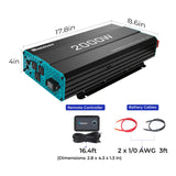 Refurbished 2000W 12V Pure Sine Wave Inverter Renogy