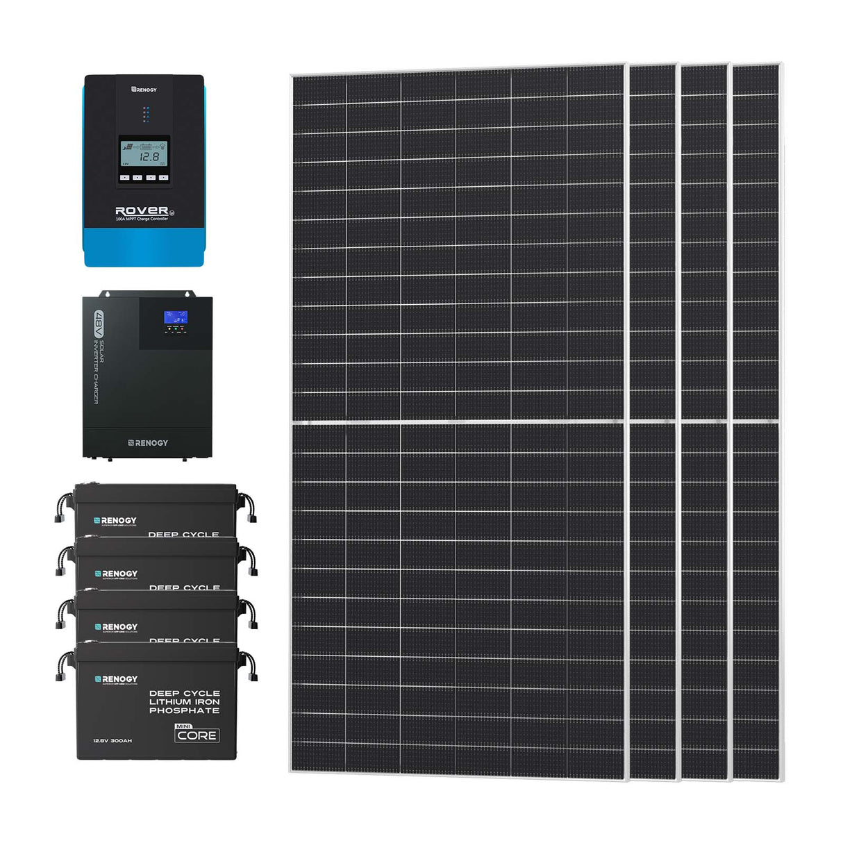 14.4kWh Solar Kit | 4PCS 590W N-type Panel