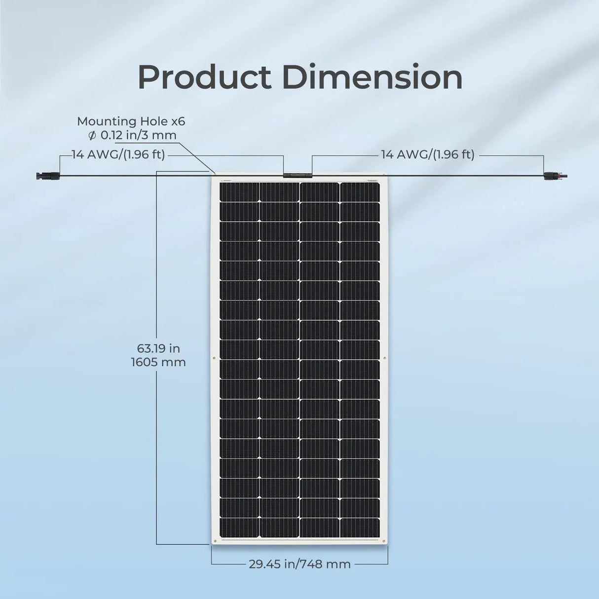200 Watt 12 Volt Flexible Monocrystalline Solar Panel
