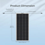 200 Watt 12 Volt Flexible Monocrystalline Solar Panel