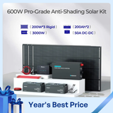 Premium ShadowFlux™ 600W 12V Anti-shading Solar Kit