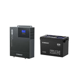 48V Lithium Backup Power System – 50Ah Self-Heating LiFePO4 Battery & 3500W Solar Inverter Charger