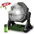 Dr.Prepare X35 Portable Camping Fan with LED Light Renogy