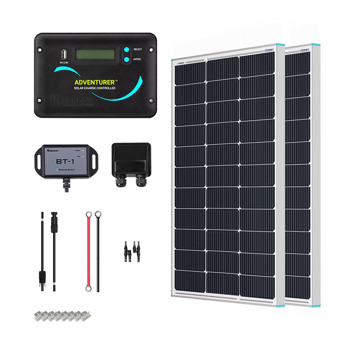 200W 12V Essential Solar Panel Kit