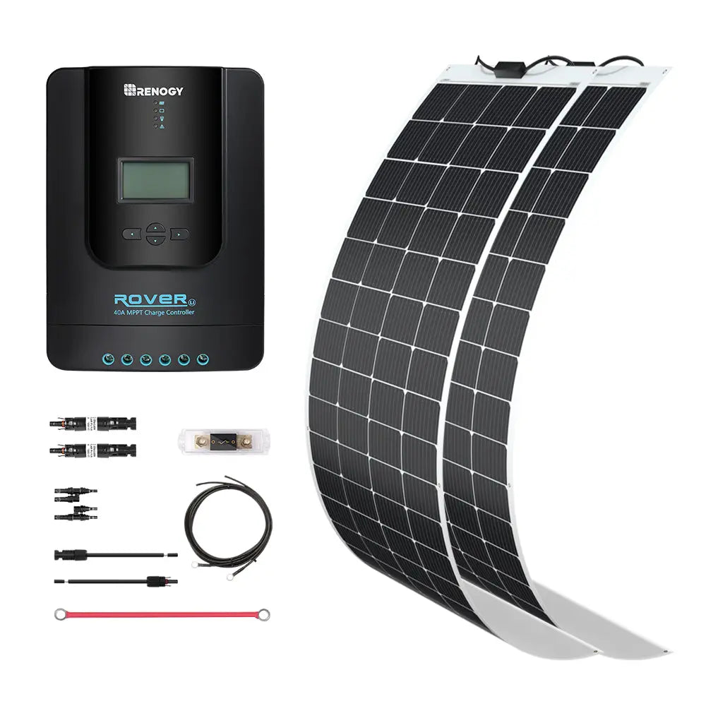 Essential Off-Grid Solar Kit 400W 12V | Optional 2.4kWh LiFePO4 Battery Renogy