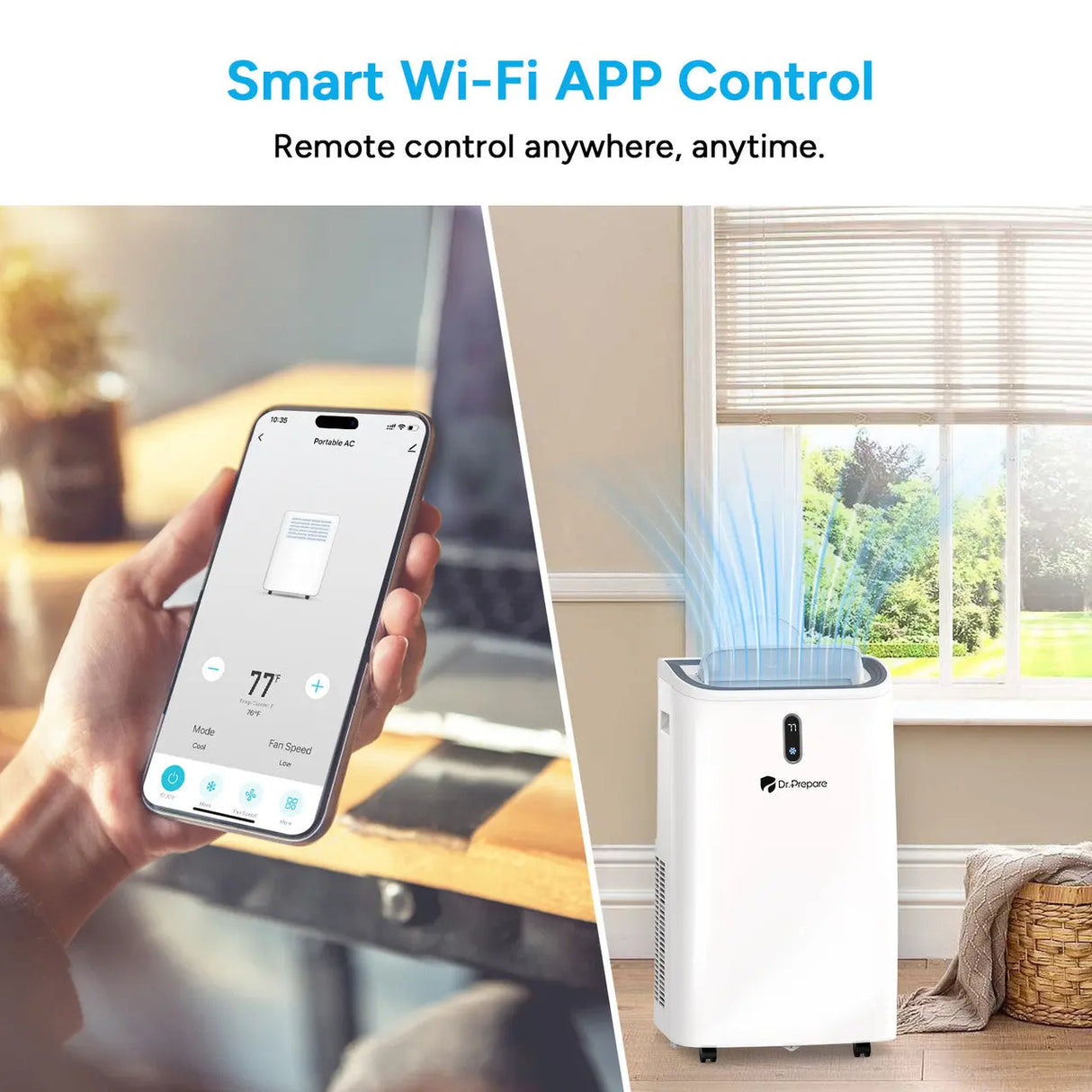 Dr.Prepare 14000 BTU Smart WiFi Portable Air Conditioner Renogy