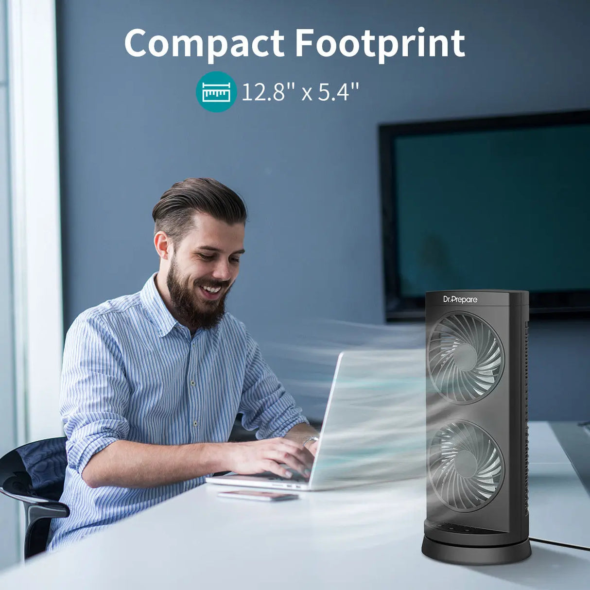 Dr.Prepare Dual Oscillating Tower Fan Renogy