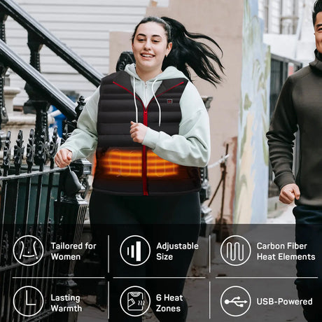 Dr.Prepare Electric Unisex Heated Vest with Removable Hood Renogy