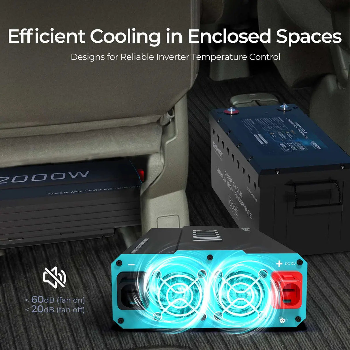 2000W 12V Pure Sine Wave Inverter Renogy