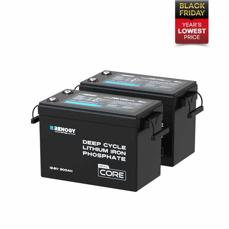 Core - 12V 200Ah LiFePO4 Battery w/ Low-Temperature Protection Renogy