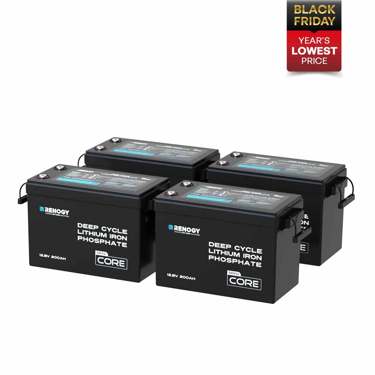 Core - 12V 200Ah LiFePO4 Battery w/ Low-Temperature Protection Renogy