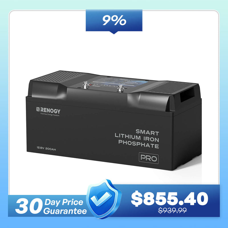 12V 200Ah Smart LiFePO4 Battery w/ Bluetooth & Self-Heating | Pro Series